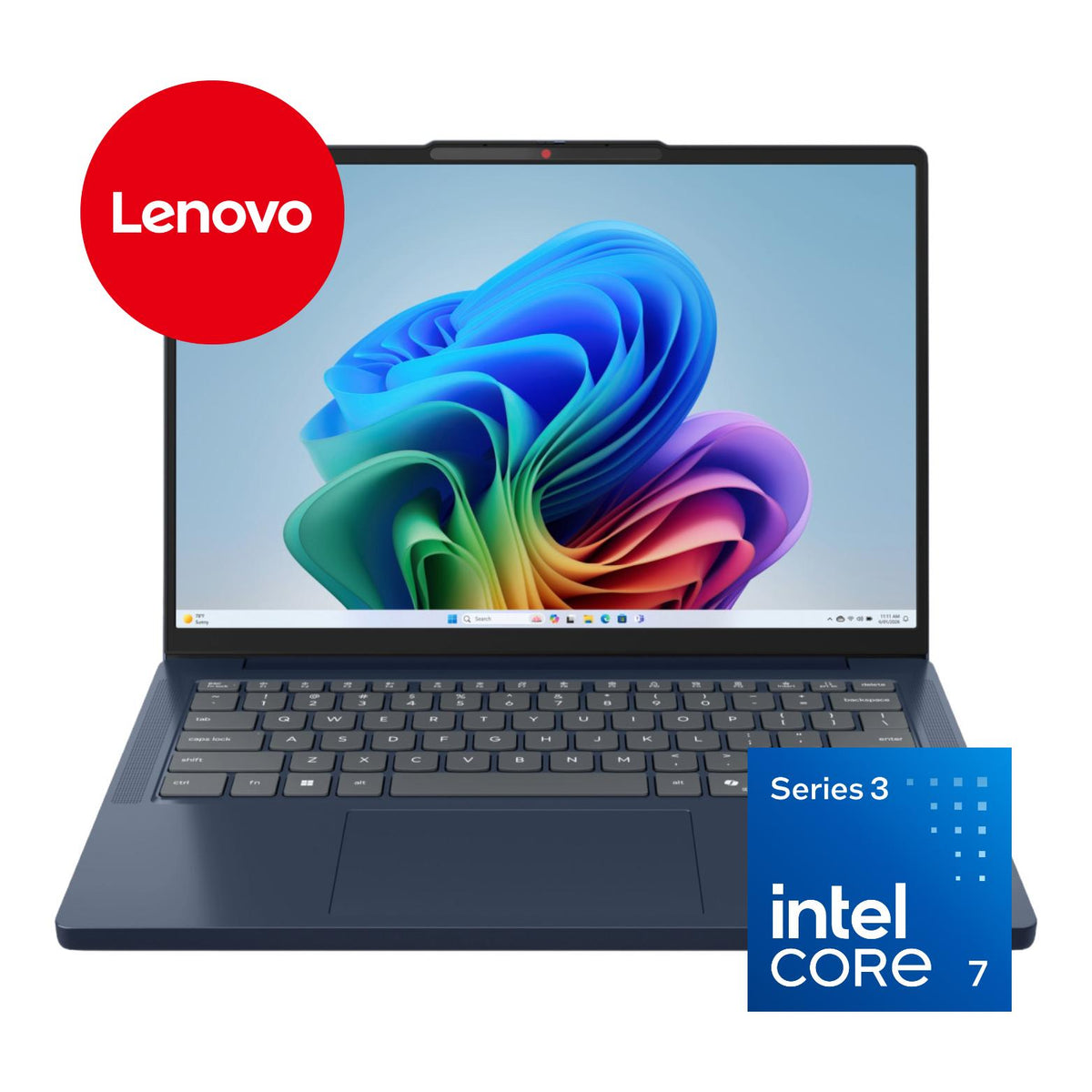 Lenovo IdeaPad Slim 3 14IWC11 14-inch WUXGA AI Laptop - Intel Core 7 350 512GB SSD 16GB RAM Win 11 Home Cosmic Blue
