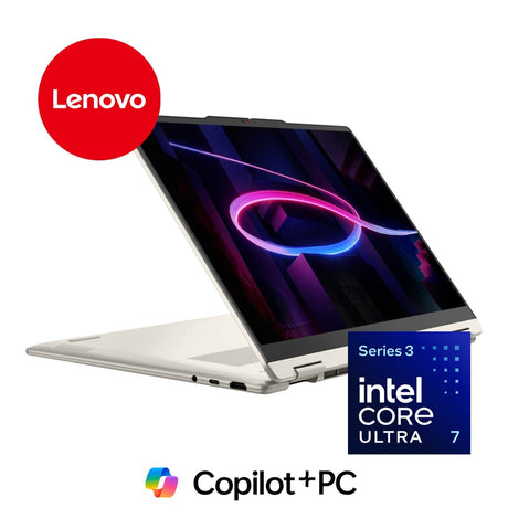 Lenovo Yoga 7 Aura Edition 14IPH11 14-inch WUXGA AI 2-in-1 Laptop - Intel Core Ultra 7 355 512GB SSD 16GB RAM Win 11 Home Seashell