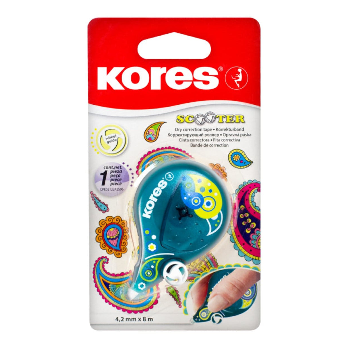 Kores 4.2mm x 8m Scooter Correction Tape 10-pack 84874