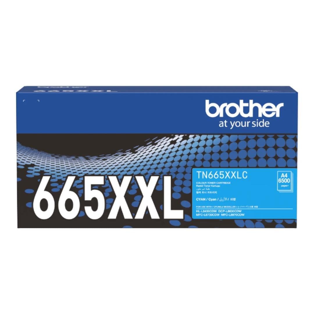 Brother TN-665XXLC Cyan Toner Cartridge 6500 pages Original 84GTA30C141 Single-pack