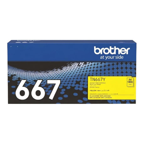 Brother TN-667Y Yellow Toner Cartridge 10,000 pages Original 84GTA40Y141 Single-pack