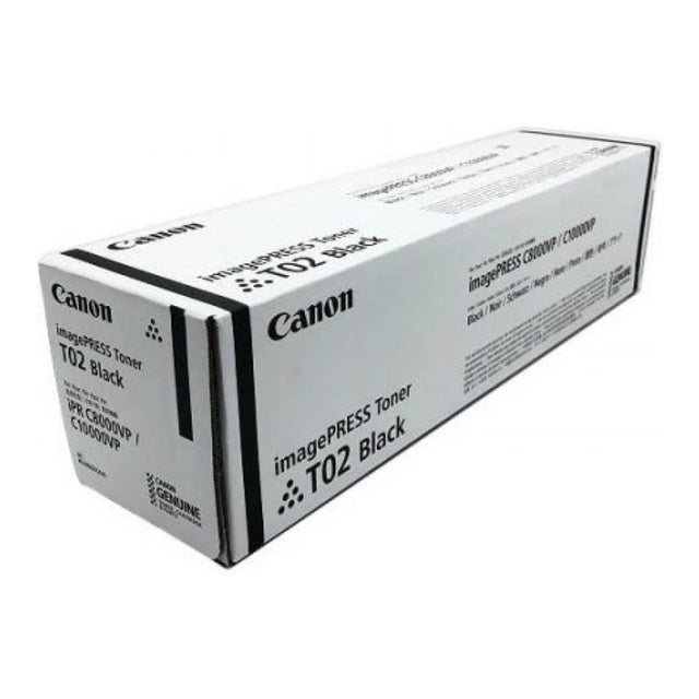 Canon T02 Black Toner Cartridge 44000 Pages Original 8529B001 Single-pack