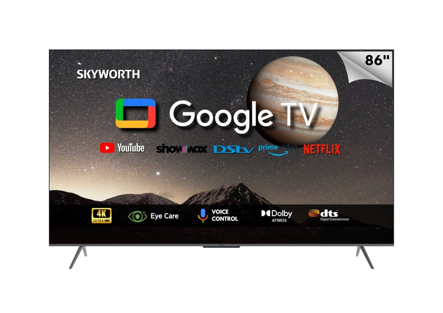 Skyworth SUE9550 86-inch UHD Smart Google QLED TV – FirstShop