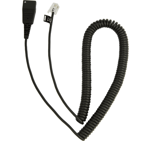 Jabra QD to Modular RJ Extension Coiled Cord 8800-01-37
