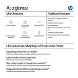 HP DeskJet Ink Advantage 4376 A4 Wi-Fi Multifunction Inkjet Colour Printer 89G05C