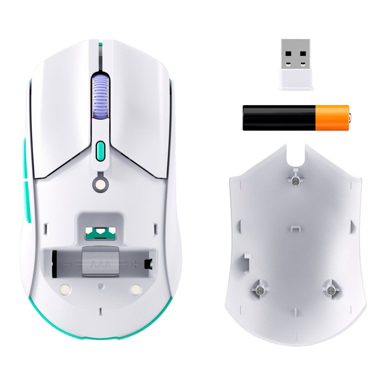 HyperX Pulsefire Haste 2 Core Wireless Gaming Mouse White-Green