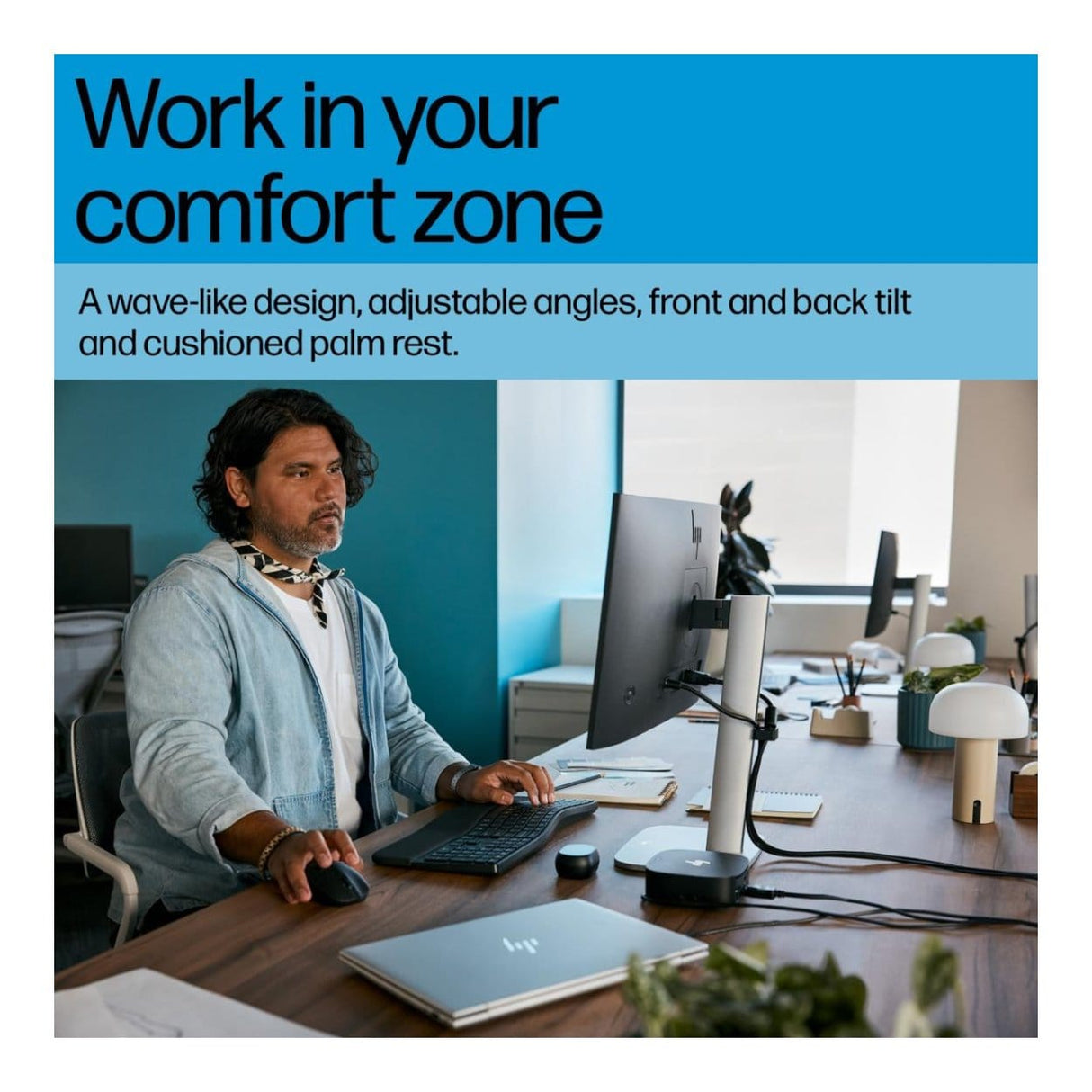 HP 685 Comfort Dual-Mode Keyboard Black 8T6L9UT