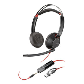 Poly Blackwire 5210 Monaural Wired Headset Black 8X230A6