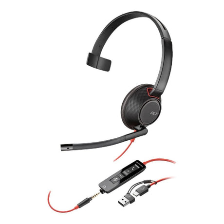 Poly Blackwire 5210 Mono Wired Headset 8X230AA