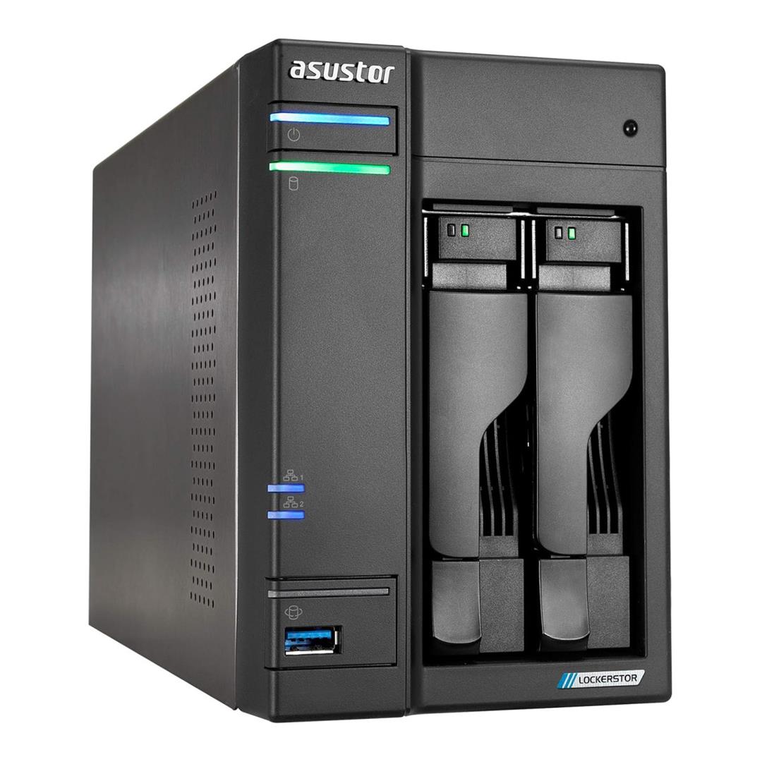 Asustor AS6702T LOCKERSTOR 2 Gen2 2-Bay NAS Enclosure 90-AS6702T00-MD30