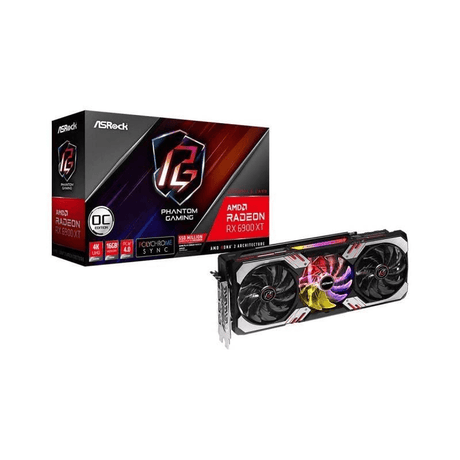 Asrock Phantom Gaming AMD RX 6900 XT PGD 16GO 16GB GDDR6 Graphics Card 90-GA2DZZ-00UANF