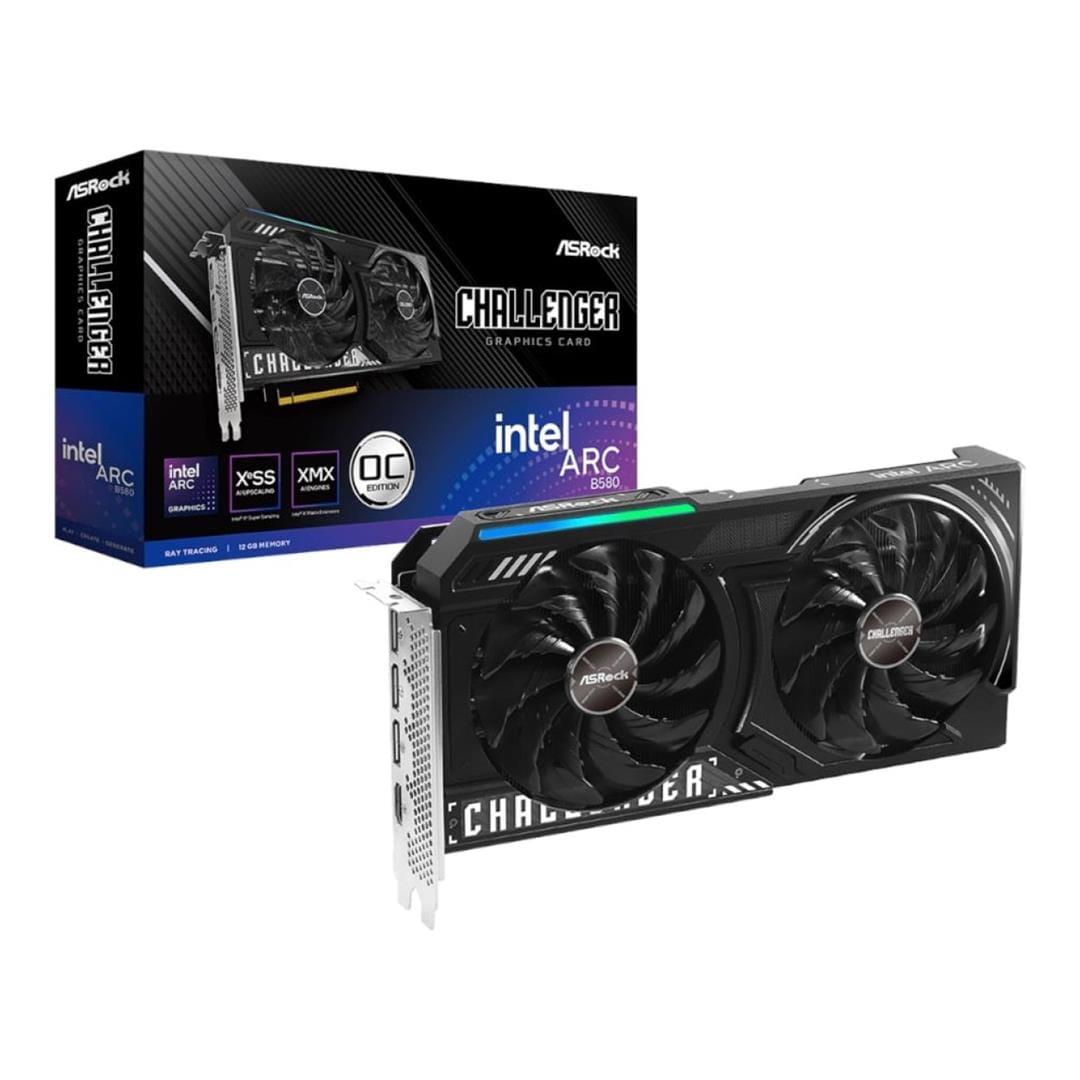 ASRock Intel Arc B580 Challenger 12GB OC GDDR6 Graphics Card 90