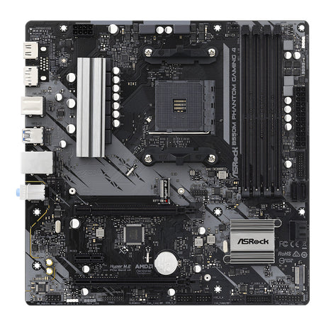ASRock B550M Phantom Gaming 4 AMD Socket AM4 micro ATX Motherboard 90-MXBE90-A0UAYZ