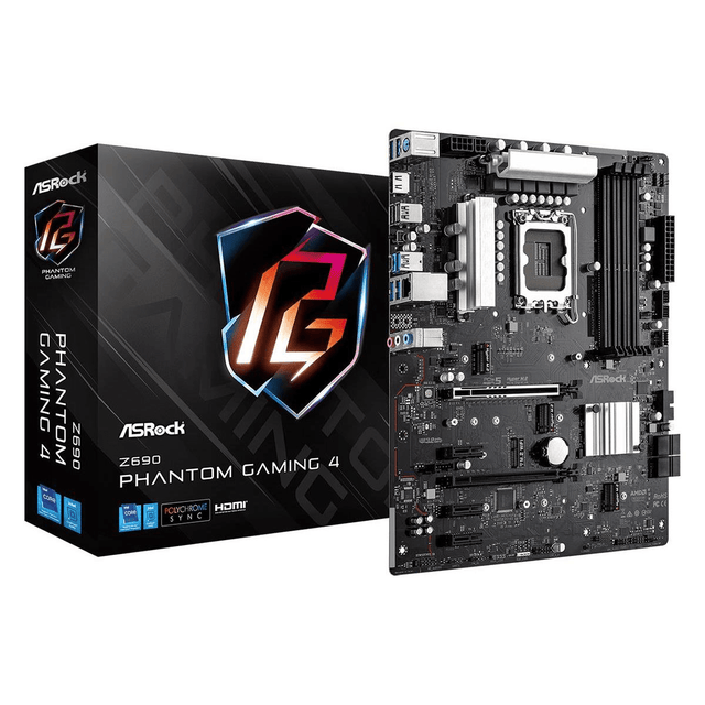ASRock Z690 Phantom Gaming 4 Intel LGA 1700 ATX Motherboard 90-MXBH70-A0UAYZ