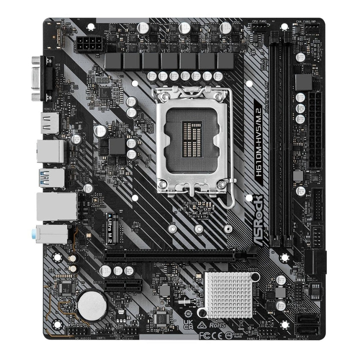 ASRock H610M-HVS/M.2 R2.0 Intel LGA 1700 microATX Motherboard 90-MXBJJ0-A0UAYZ