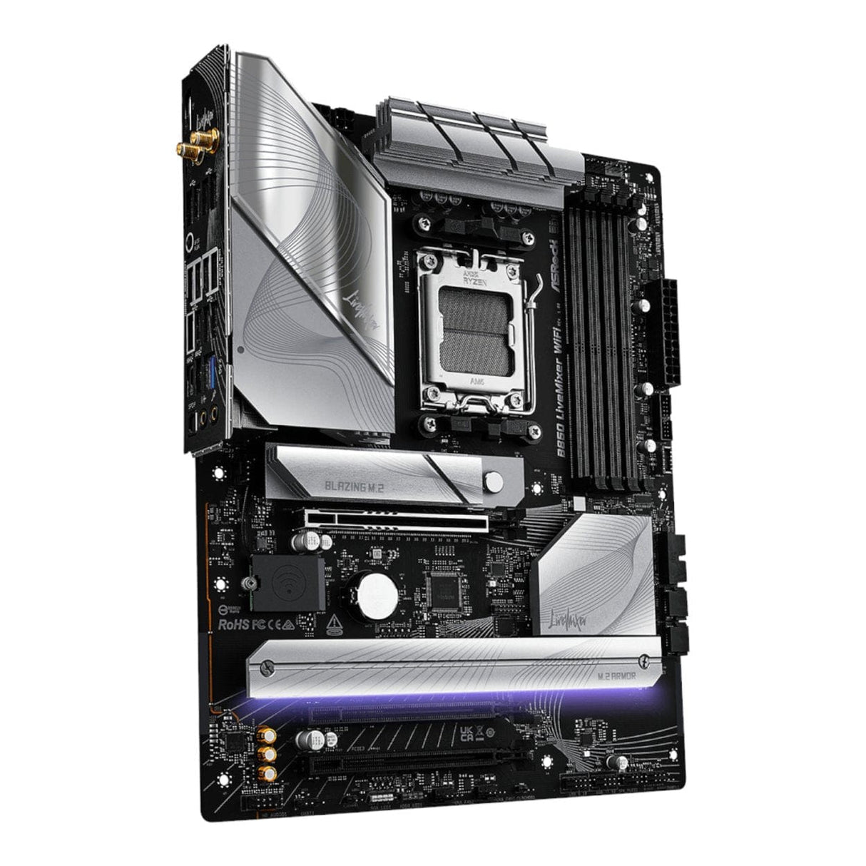 ASRock B850 LiveMixer AMD Socket AM5 ATX Wi-Fi Gaming Motherboard 90-MXBQU-A0UAYZ