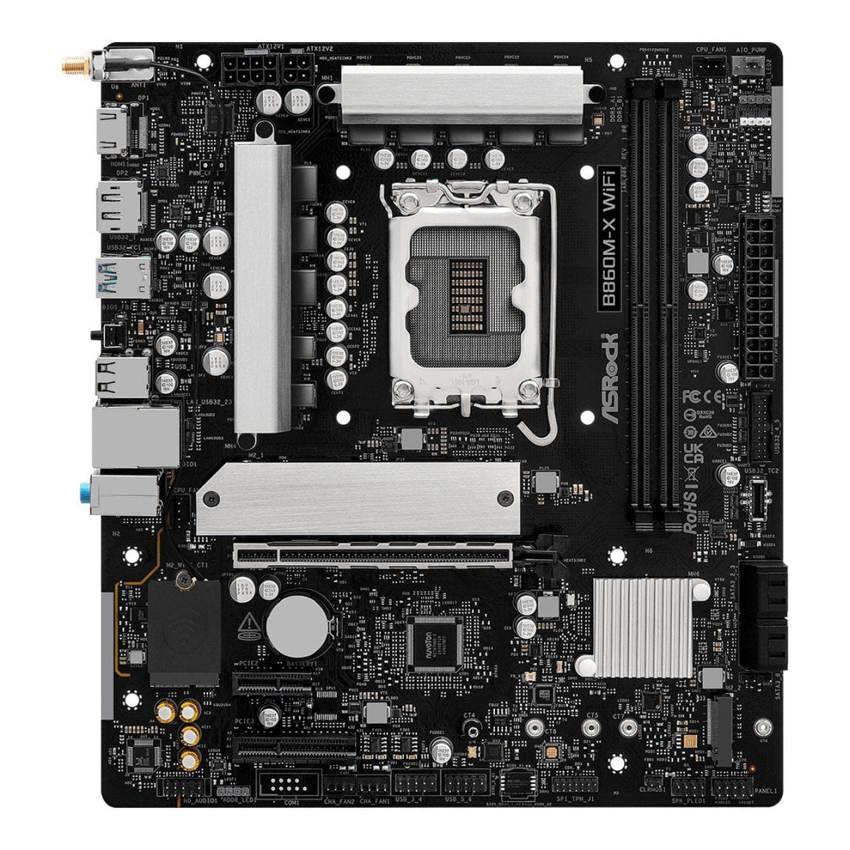 Asrock B860M-X WiFi Intel LGA 1851 micro ATX Motherboard 90-MXBRY0-A0UAYZ