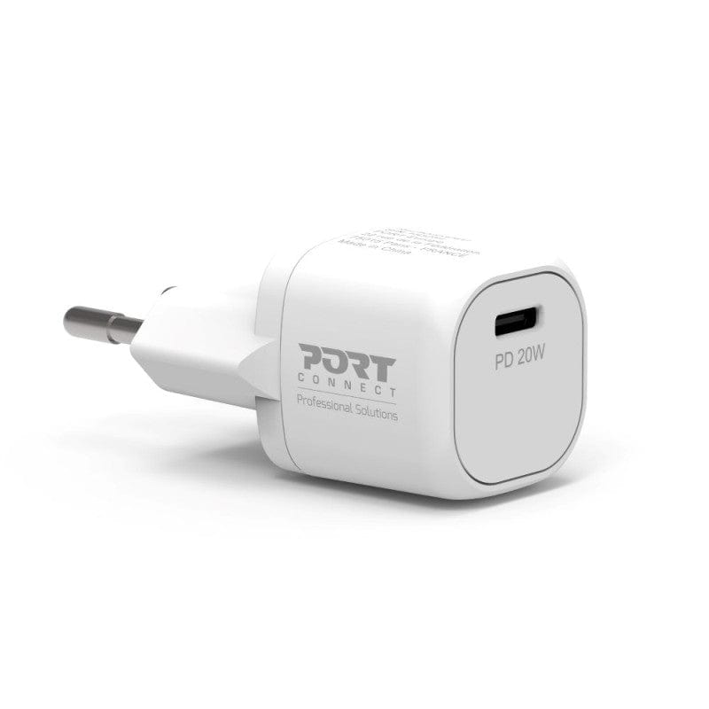 Port Designs 20W USB-C Indoor Wall Charger White 900030EU