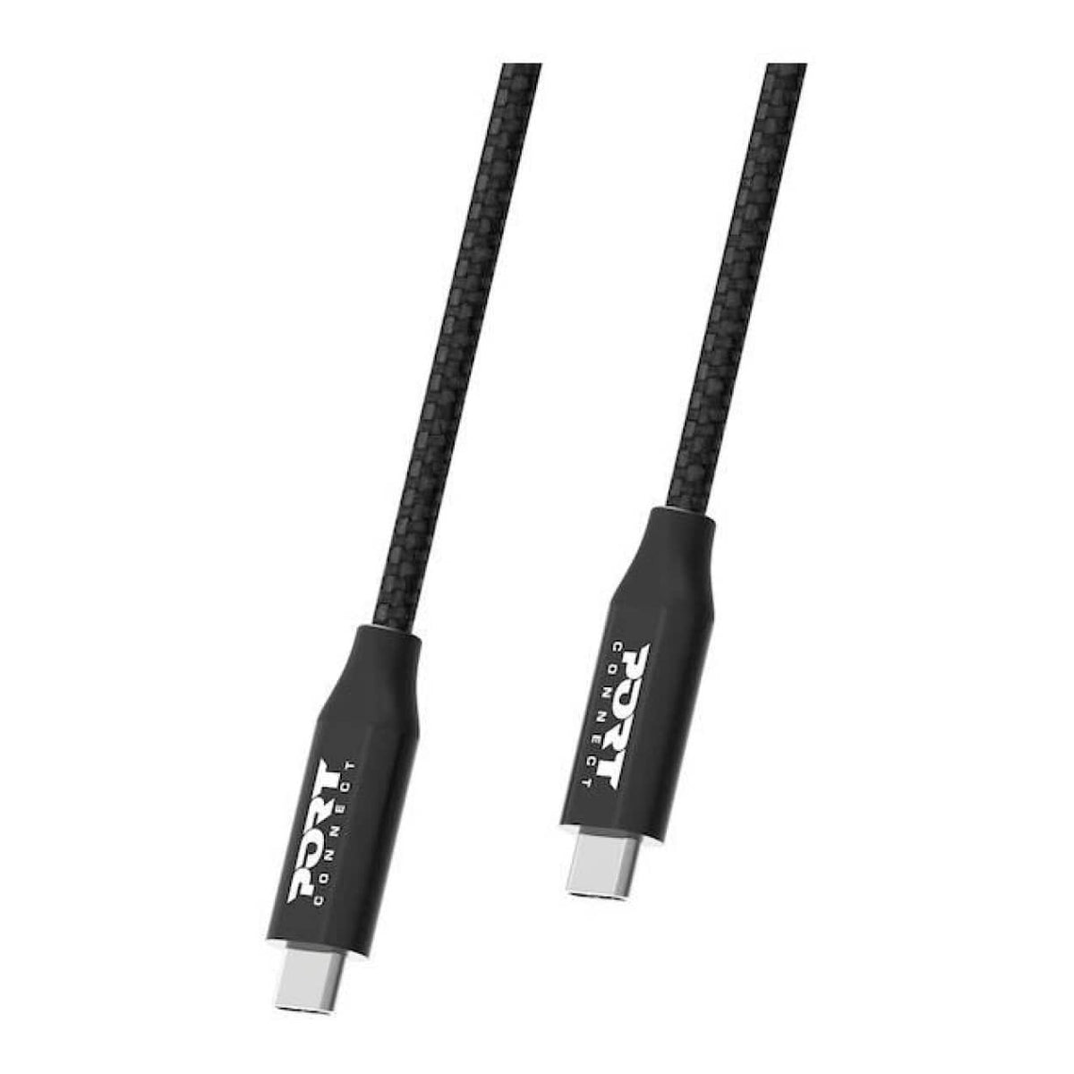 Port Designs Male to Male Type-C Cable 2m Black 900057