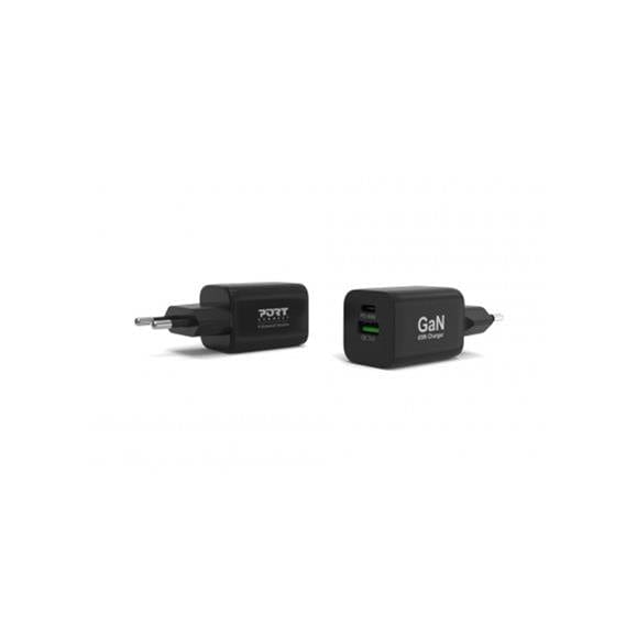 Port Designs 45W GaN USB-C Indoor Wall Charger Black 900105-EU