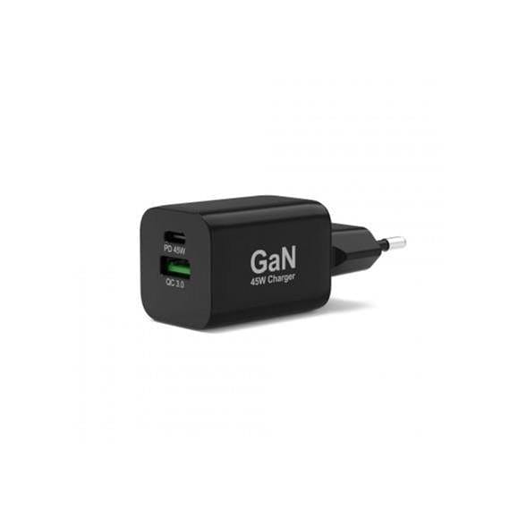 Port Designs 45W GaN USB-C Indoor Wall Charger Black 900105-EU