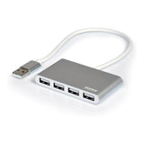 Port Designs 900120 interface hub USB 2.0 480 Mbit/s Grey White