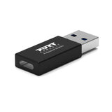 Port Designs Cable Gender Changer USB-A to USB-C 2-pack Black 900154