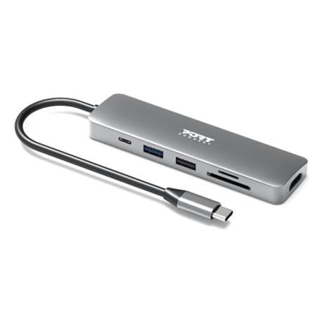 Port Designs 100W 4K USB-C 5 Devices Mobile Docking Station Silver 900162