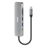 Port Designs 100W 4K USB-C 5 Devices Mobile Docking Station Silver 900162