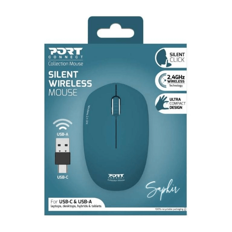 Port Designs 900545 Wireless Mouse Saphir