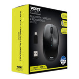 Port Designs 900715 Mouse Right-Hand RF Wireless+Bluetooth Optical 2400dpi