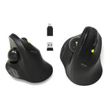 Port Designs Rechargeable Ergonomic Trackball 2.4GHz 1600 DPI Wireless Mouse Black 900719