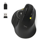 Port Designs Rechargeable Ergonomic Trackball 2.4GHz 1600 DPI Wireless Mouse Black 900719