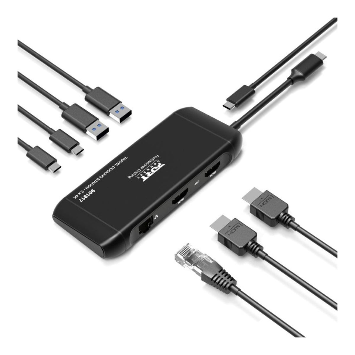 Port Designs 100W 7-in-1 Type-C Mobile Docking Station 901917