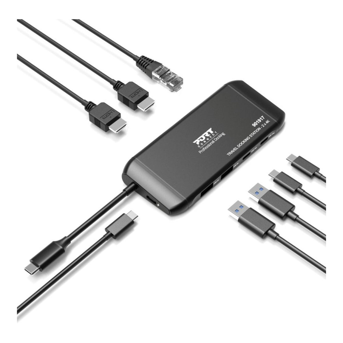 Port Designs 100W 7-in-1 Type-C Mobile Docking Station 901917