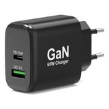 Port Designs 65W GaN USB Indoor Wall Fast Charger Black 902104EU
