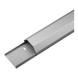 Goobay 1.1m Half-Round Aluminium 50mm Cable Duct Silver 90668