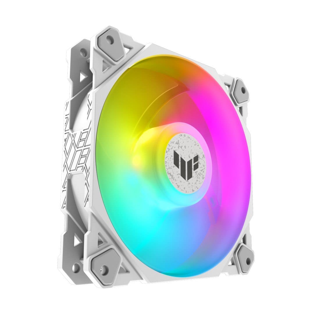 Asus TUF Gaming TF120 ARGB White Edition Computer Case Fan 120mm Single-pack 90DA0033-B09000