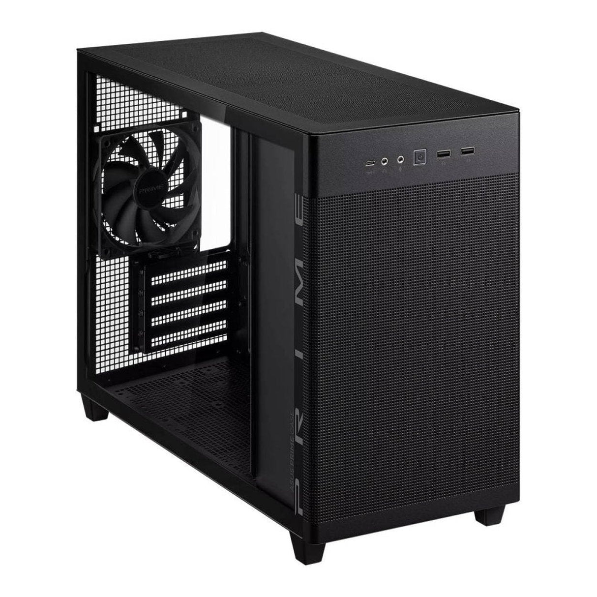 ASUS PRIME AP201 TG Mini-Tower PC Case Black 90DC00G0-B39010