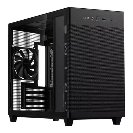 ASUS PRIME AP201 TG Mini-Tower PC Case Black 90DC00G0-B39010