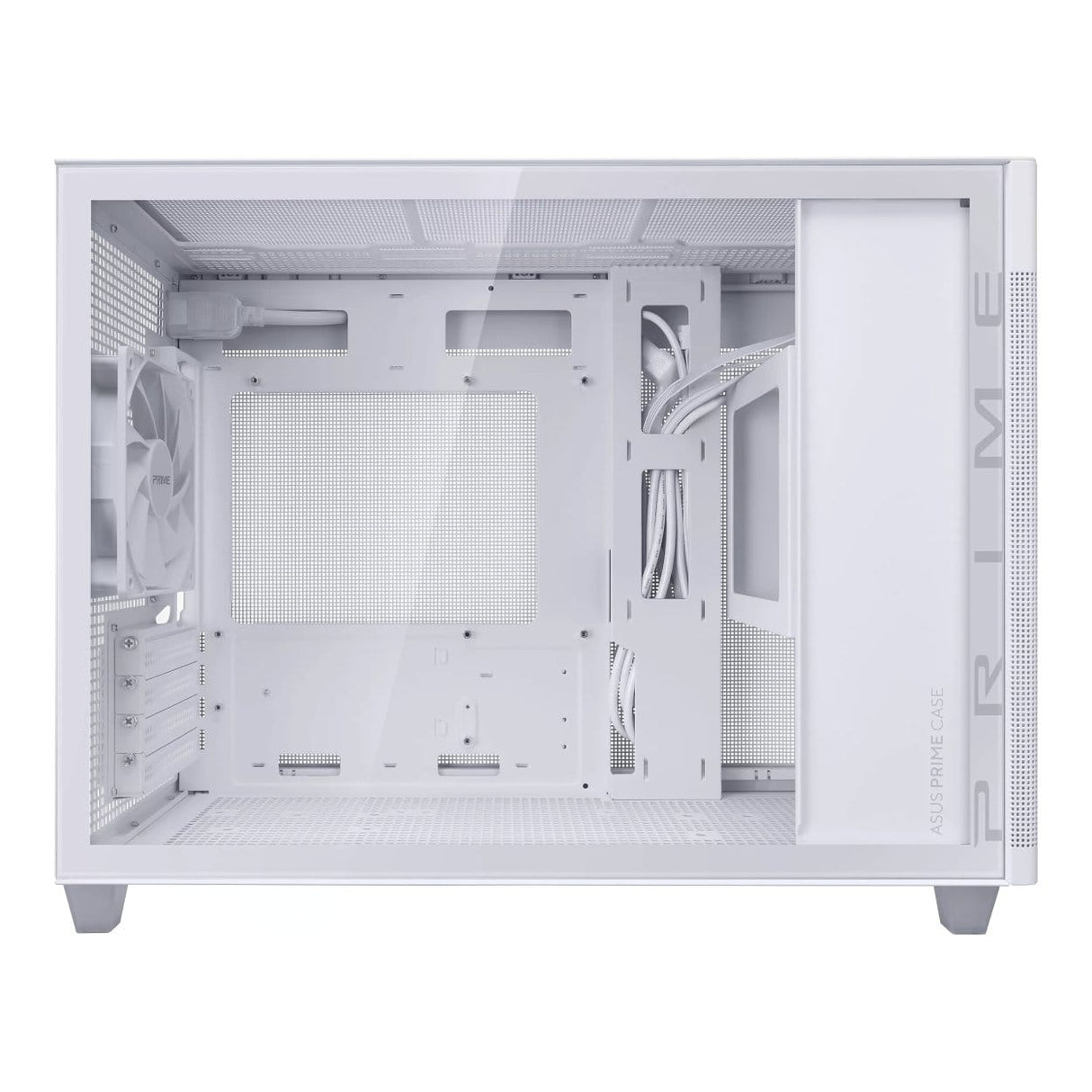 ASUS Prime AP201 Tempered Glass Micro-ATX PC Case White 90DC00G3-B39010