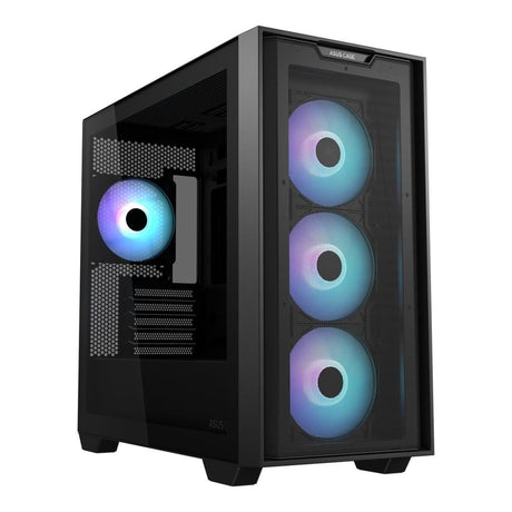 ASUS A21 PLUS ARGB mATX PC Case - Black 90DC00H0-B19010