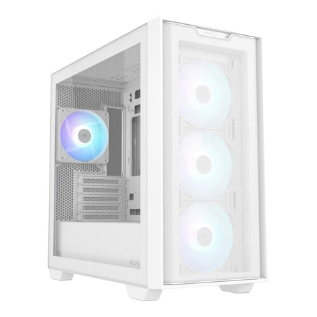 ASUS A21 Plus mATX Gaming PC Case White 90DC00H3-B19010