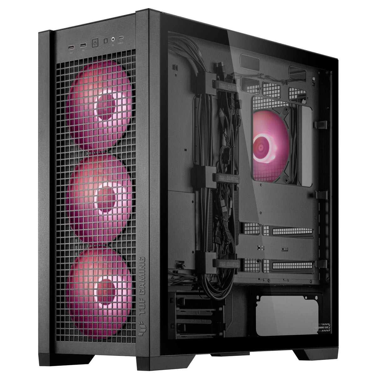 ASUS TUF Gaming GT302 ARGB Midi Tower Gaming PC Case 90DC00I0-B19000