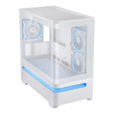 ASUS Prime AP202 ARGB Micro-ATX Gaming PC Case White 90DC00P3-B19000