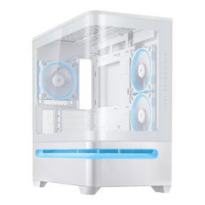 ASUS Prime AP202 ARGB Micro-ATX Gaming PC Case White 90DC00P3-B19000