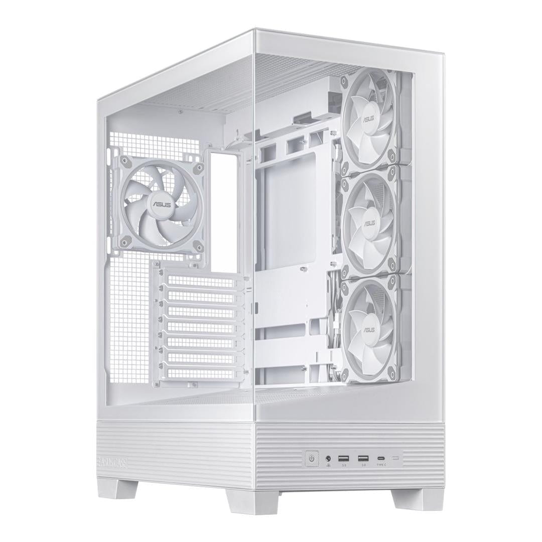 ASUS A31 Plus TG ARGB White Midi Tower PC Case 90DC00R3-B19000