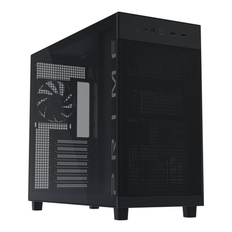 ASUS PRIME AP303 Tempered Glass Black ATX Midi-Tower Gaming PC Case 90DC00V0-B39010