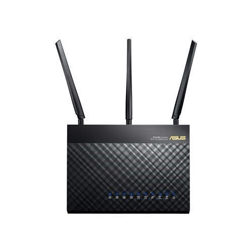 Asus RT-AC68U Wireless Router - Dual-band 2.4 GHz and 5GHz Gigabit Ethernet Black 90IG00C0-BM3010