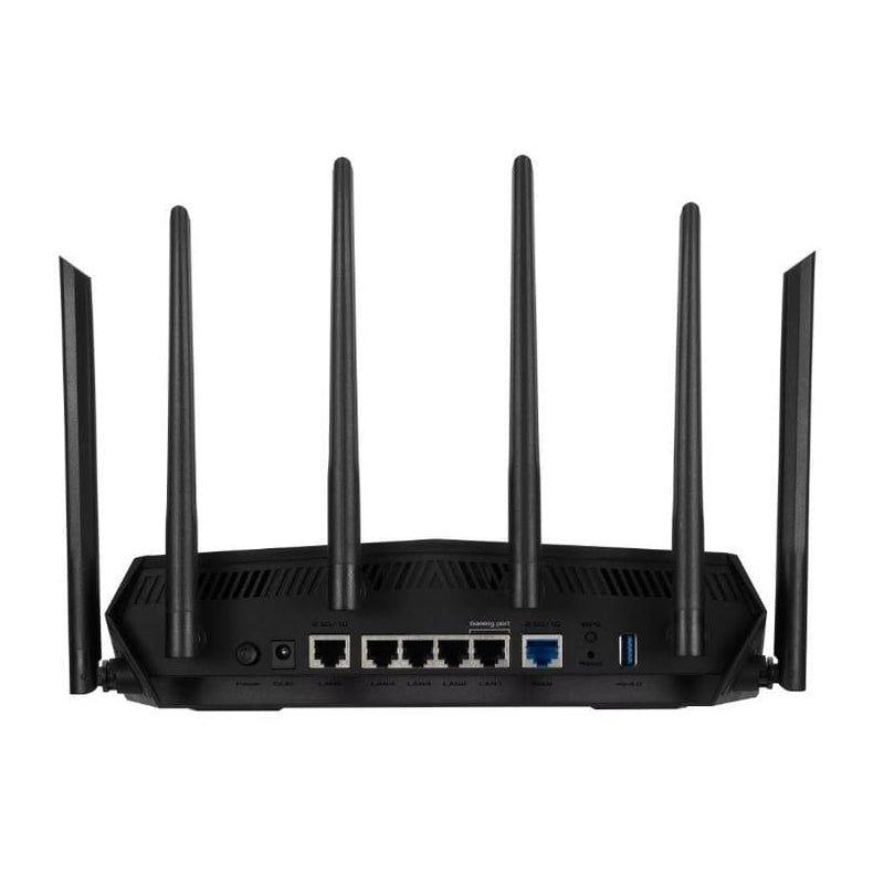 Asus TUF Gaming AX6000 Wireless Router - Dual-band 2.4 GHz and 5GHz Gigabit Ethernet Black 90IG07X0-MO3C00